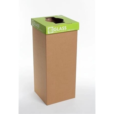 Recobin Odpadkový kôš na triedený odpad, recyklovaný, anglický popis, 50 l, "Office", zele
