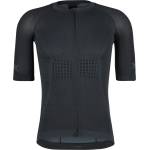 X-Bionic Мъжка фланелка с къс ръкав за колоездене X-Bionic Xceed Ride Jersey S/S Cycling jersey - X Black / Rhino Grey (056-3355-0213)