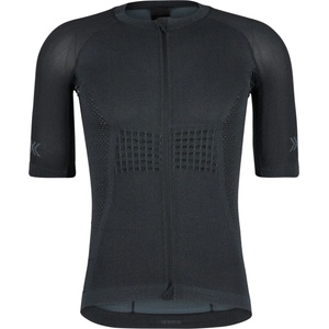 X-Bionic Мъжка фланелка с къс ръкав за колоездене X-Bionic Xceed Ride Jersey S/S Cycling jersey - X Black / Rhino Grey (056-3355-0213)