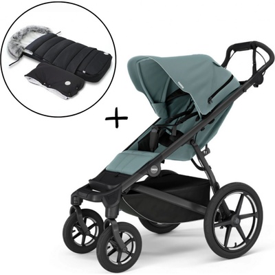Thule Urban Glide 4-wheel Mid blue 2024 + Fusak a rukávnik JOMK Northern Black