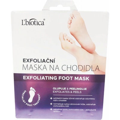 L'biotica exfoliačná maska na nohy 40 ml