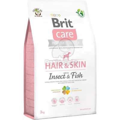 Brit Care Hypoallergen Hair & Skin Insect & Fish 3 kg