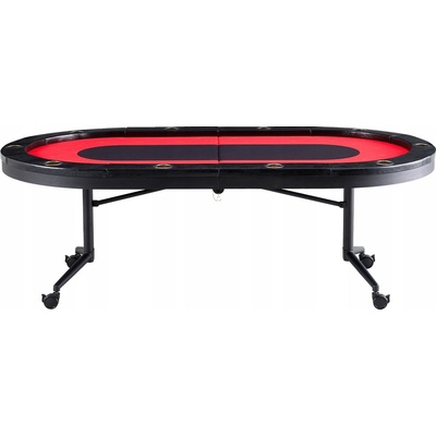 SucceBuy Skládací nohy pro pokerový stůl 2290x1220x800MM, černo-červené – Zbozi.Blesk.cz