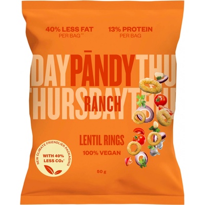 Pandy čočkové chipsy ranch 50 g
