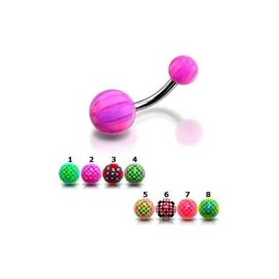Šperky4U piercing do pupíku banánek BA01008-BG