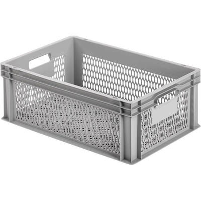 Alutec 75050 plastový box , s mříží, 600 x 600 x 120 mm, šedá, 1 ks