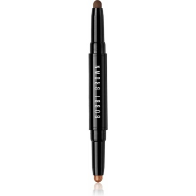 Bobbi Brown Long-Wear Cream Shadow Stick Duo očné tiene v ceruzke duo Milk Chocolate / Midnight Brown 1,6 g