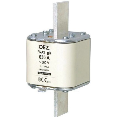 OEZ nožová pojistka PNA3 630A GG /40363/ (náhrada za PN 3 630 A gG /7140/)