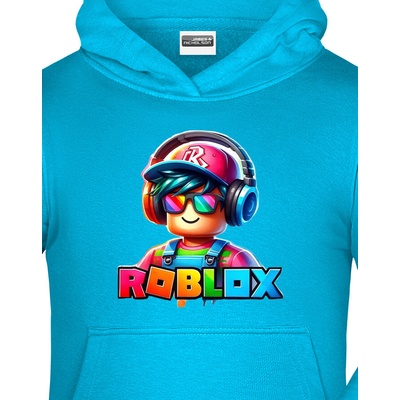 Dětská mikina Roblox 4 Světlá tyrkysová