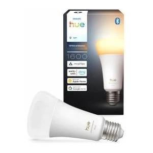 Philips Smart LED A60 lamp, White Ambiance, LED bulb with E27 socket, 8.1W, full spectrum light 1000K-20000K, 1600 lumens, dimmable, smart light compatible with voice assistants, pack of 2 - 929003855001