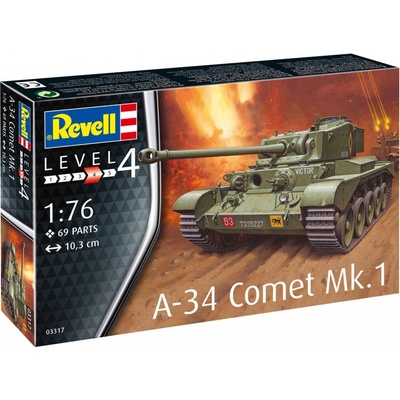 Revell Plastic ModelKit tank 03317 A-34 Comet Mk.1 1:76