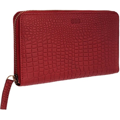 Luxusní dámská kožená Symmetry bordeaux Crocodille