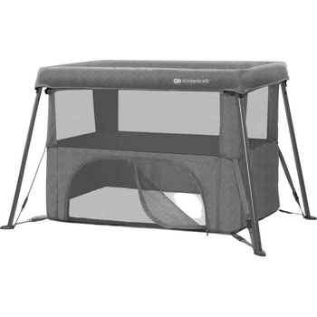 KinderKraft Бебешка кошара KinderKraft - Cami, Grey (NEW024523)