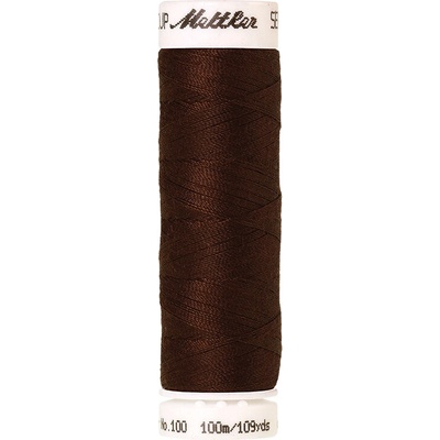 Nitě SERALON 100m na univerzální šití, polyester AMANN Mettler - více barev 6677: 0175 tmavě hnědá