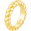 Olivie Strieborný prsteň CROISSANT GOLD 8799