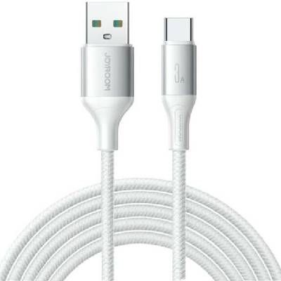 Joyroom S-A28 opletený nabíjecí a datový USB-A na USB-C 2m bílý