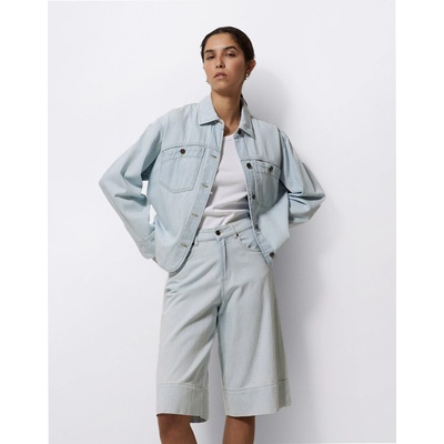 Yerse Indigo Blue Denim Bermuda shorts indigo