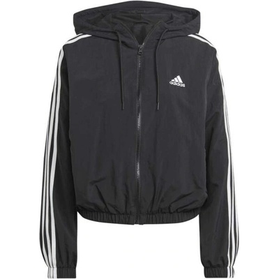 adidas vetrovka Essentials 3-Stripes Woven Windbreaker HT3399 čierná