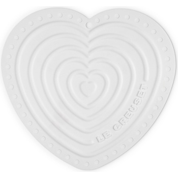 Le Creuset Подложка за горещи съдове Heart 20 см бяла (93007700010070)