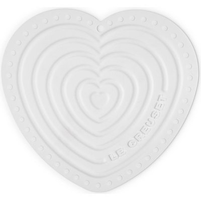 Le Creuset Подложка за горещи съдове Heart 20 см бяла (93007700010070)