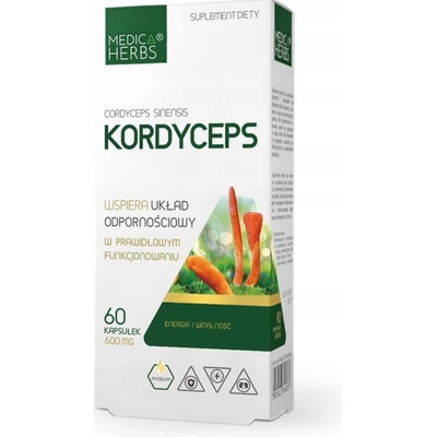 Medica Herbs Cordyceps 600 mg 60 kapsúl