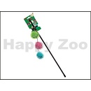 Karlie Škádlítko se třemi chlupatými míčky, rolničkou a catnipem 50cm