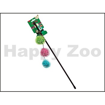 Karlie Škádlítko se třemi chlupatými míčky, rolničkou a catnipem 50cm