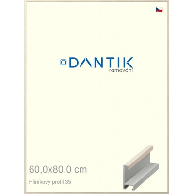 DANTIK rám na obraz 60 x 80 Dýha slonová kost