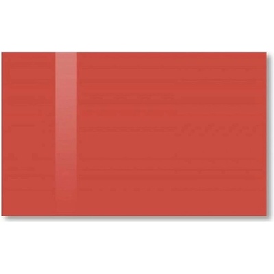 SOLLAU Sklenená magnetická tabuľa červená koralová 60 × 90 cm