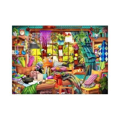 Brain Tree Mom's Workshop Jigsaw for Adults With Droplet Technology for Anti Glare & Soft Touc 1000 dílků