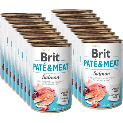 Brit Paté & Meat Losos 18 x 400 g