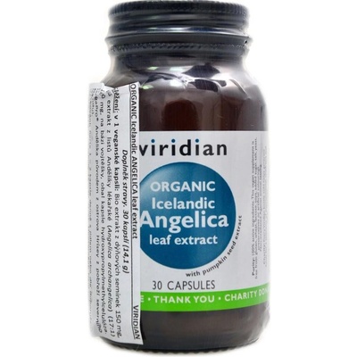 Viridian Organic Andělika lékařská Bio 30 kapslí