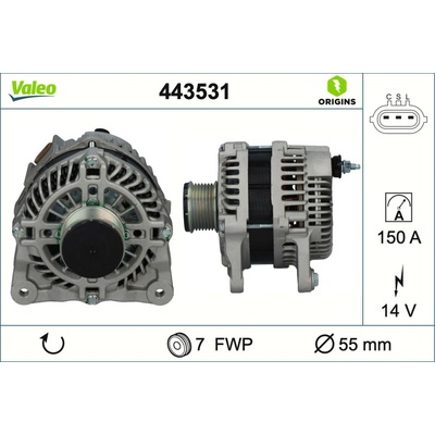 Alternátor VALEO 443531