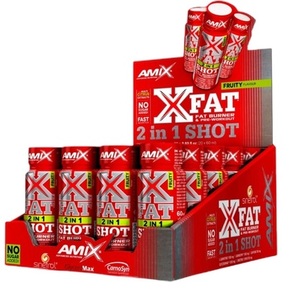 Amix Nutrition XFat 2 in 1 Shot Box [20 x 60 мл] Плодове