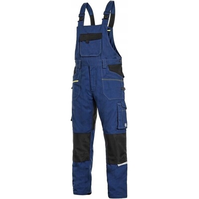 CXS Monterkové kalhoty s laclem Stretch Tmavě modrá černá