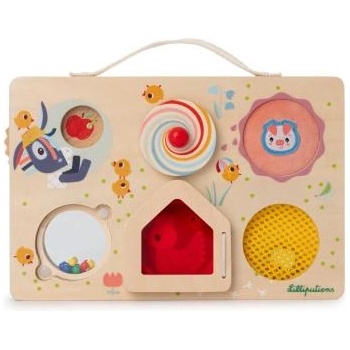 Lilliputiens - дървен панел с активности - приключение на фермата