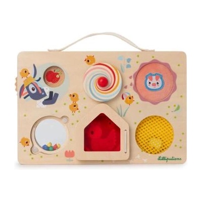 Lilliputiens - дървен панел с активности - приключение на фермата