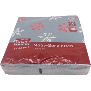  Коледни салфетки 33 х 33 см. 40 бр