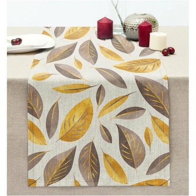 Mila Home Behúň Yellow And Brown Leaves 40x130cm