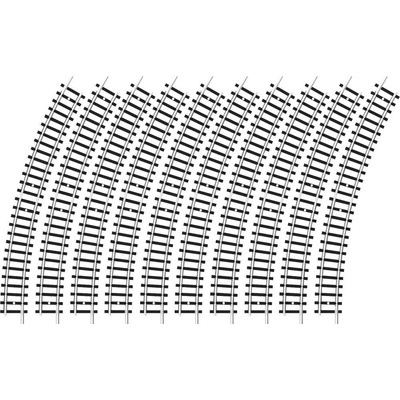 Minitrix 14910 kolej N zahnutá kolej 30 ° 261.8 mm 10 ks