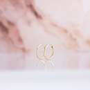 Lillian Vassago celozlaté náušnice kruhy s malým priemerom LLV31-GER008 Žltá