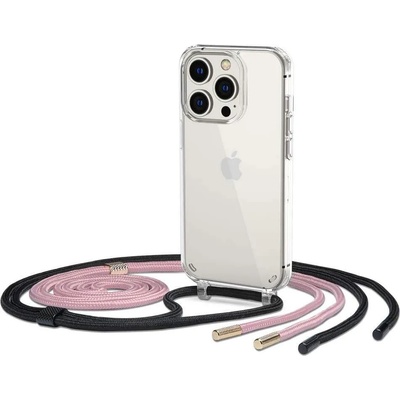 Tech-Protect Flexair Chain Hybrid Case - хибриден удароустойчив кейс с връзка за носене за iPhone 14 Pro (прозрачен)
