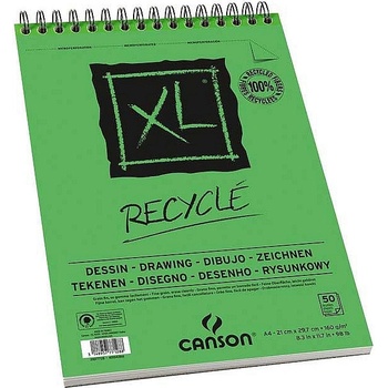Canson XL RECYCLÉ Skicár s papierom z recyklovaných vlákien A4 50 listov