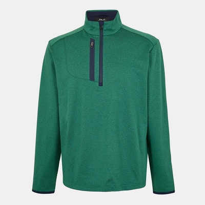 Ralph Lauren Яке Polo Ralph Lauren Men's RLX Cotton Long Sleeve Half Zip Performance Golf Jacket - Green Heather