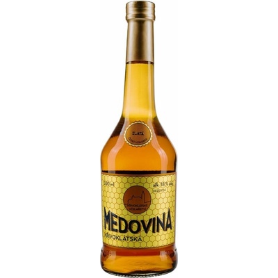 Česká Včela Křivoklátská medovina zlatá 0,5 l