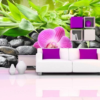 Tapeta SABLIO Růžová orchidej, rozměry 208x125 cm