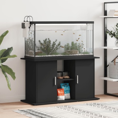 Vidaxl stojan kompozitní dřevo černý 101 x 41 x 58 cm – Zboží Dáma