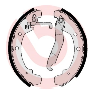 BREMBO Sada brzdových čeľustí S85510