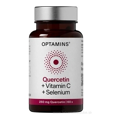 OPTAMINS Kvercetin + vitamín C + selen, 60 kapslí