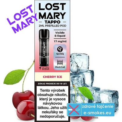 Elf Bar Lost Mary Tappo Cartridge Cherry Ice 17 mg